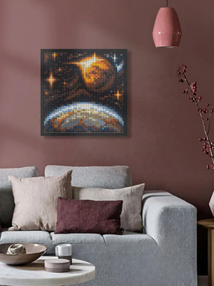 N0245 Space Mosaic Wall Art | 2304 PCS