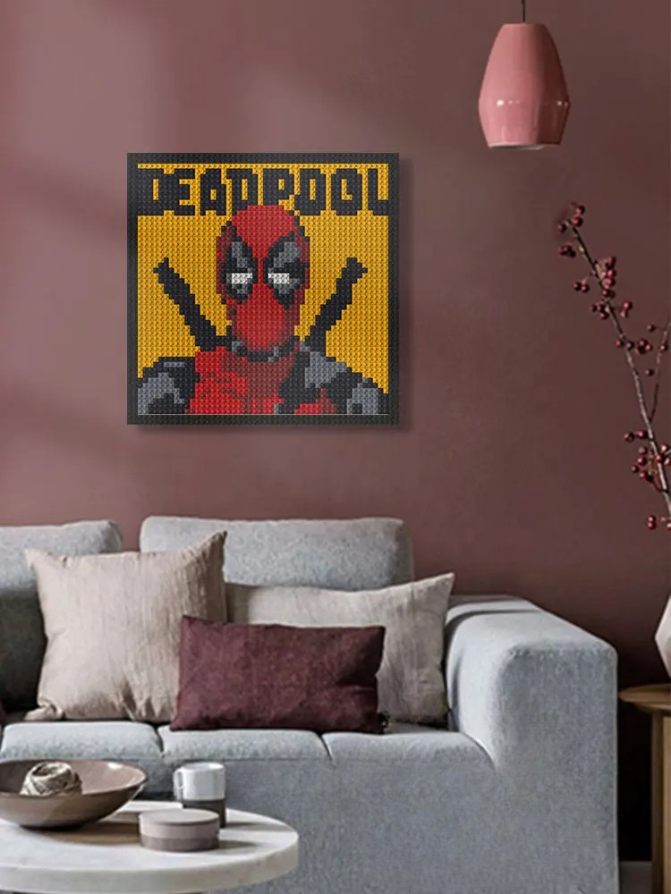 N0024 Deadpool Mosaic Wall Art | 2304 PCS