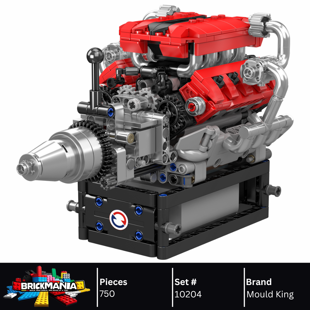 Mould King 10204 Italian V8 Engine Building Set | 750 Pcs