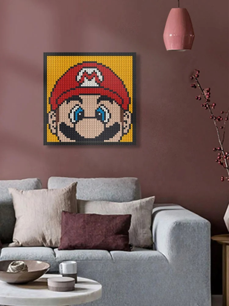 N0150 Mario Mosaic Wall Art | 2304 PCS