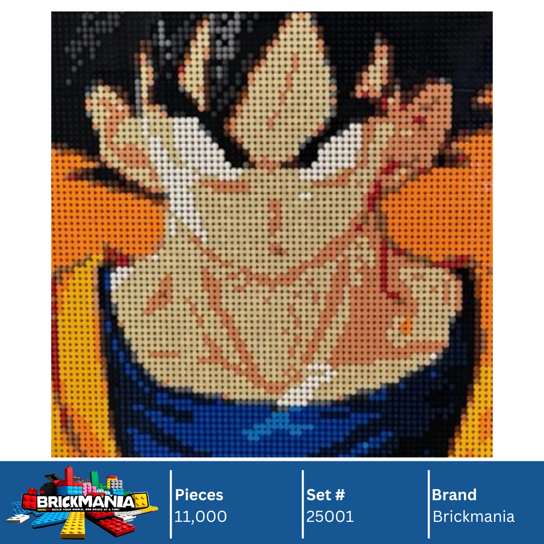 Brickmania 25001 Son Goku Mosaic Wall Art | 10,240 PCS
