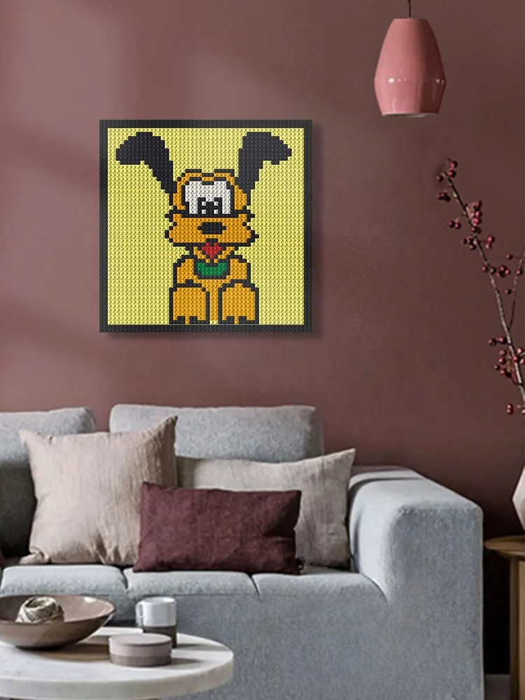 N0136 Pluto Disney Mosaic Wall Art | 2304 PCS