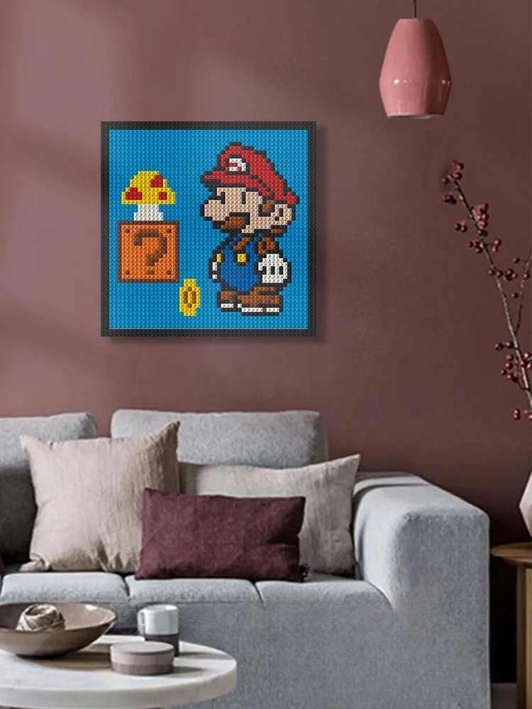 N0148 Super Mario Mosaic Wall Art | 2304 PCS