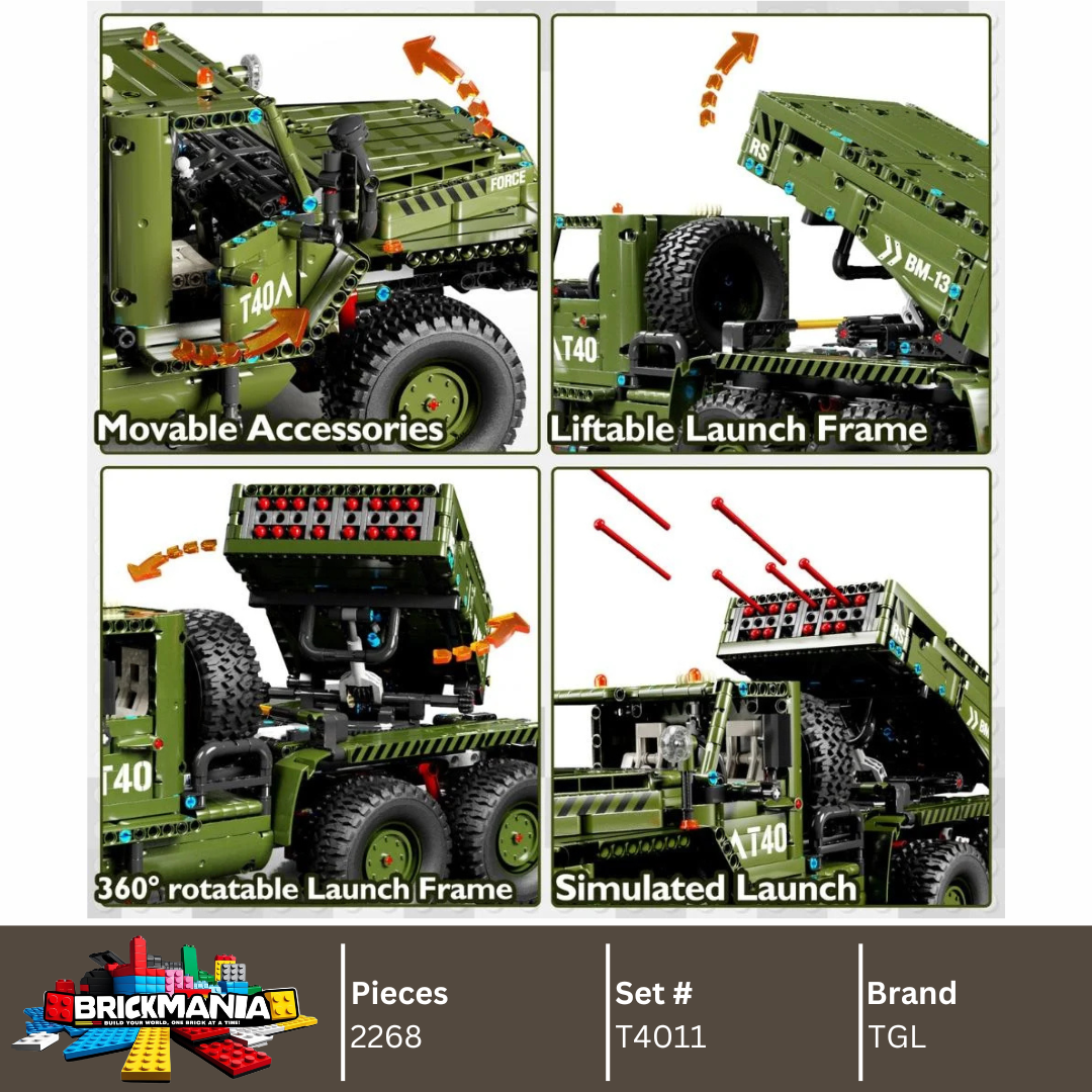 TGL T4011 Katyusha Rocket Launcher Building Toy Set | 2268 PCS
