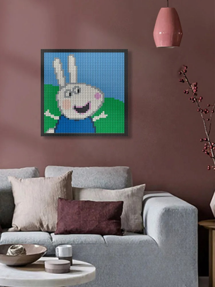 N0060 Rebecca Rabbit Mosaic Wall Art | 2304 PCS