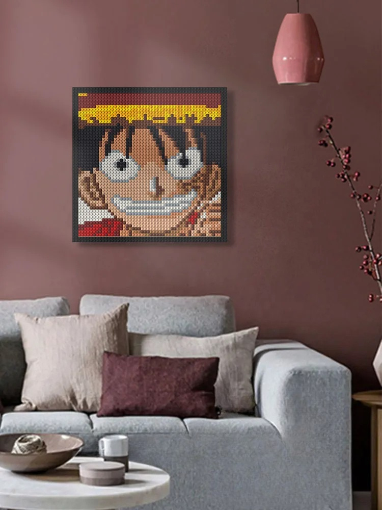 N0085 Monkey D. Luffy Mosaic Wall Art | 2304 PCS