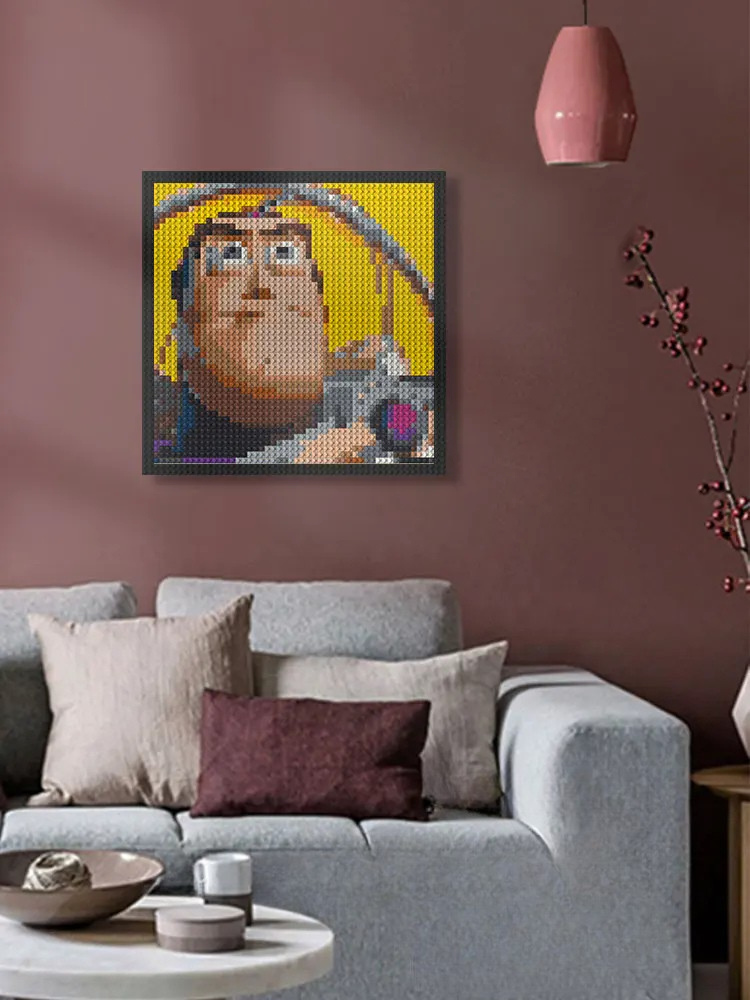 N0034 Buzz Lightyear Mosaic Wall Art | 2304 PCS