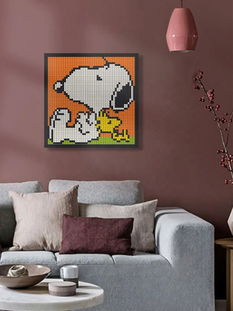N0053 Snoopy & Woodstock Mosaic Wall Art | 2304 PCS
