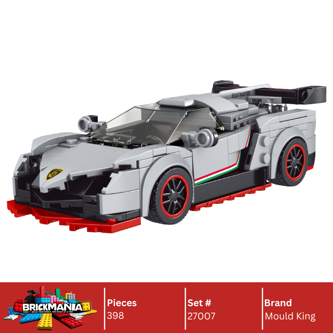 Mould King 27007 The Veneno Mini Sports Car Building Toy Set | 398 PCS