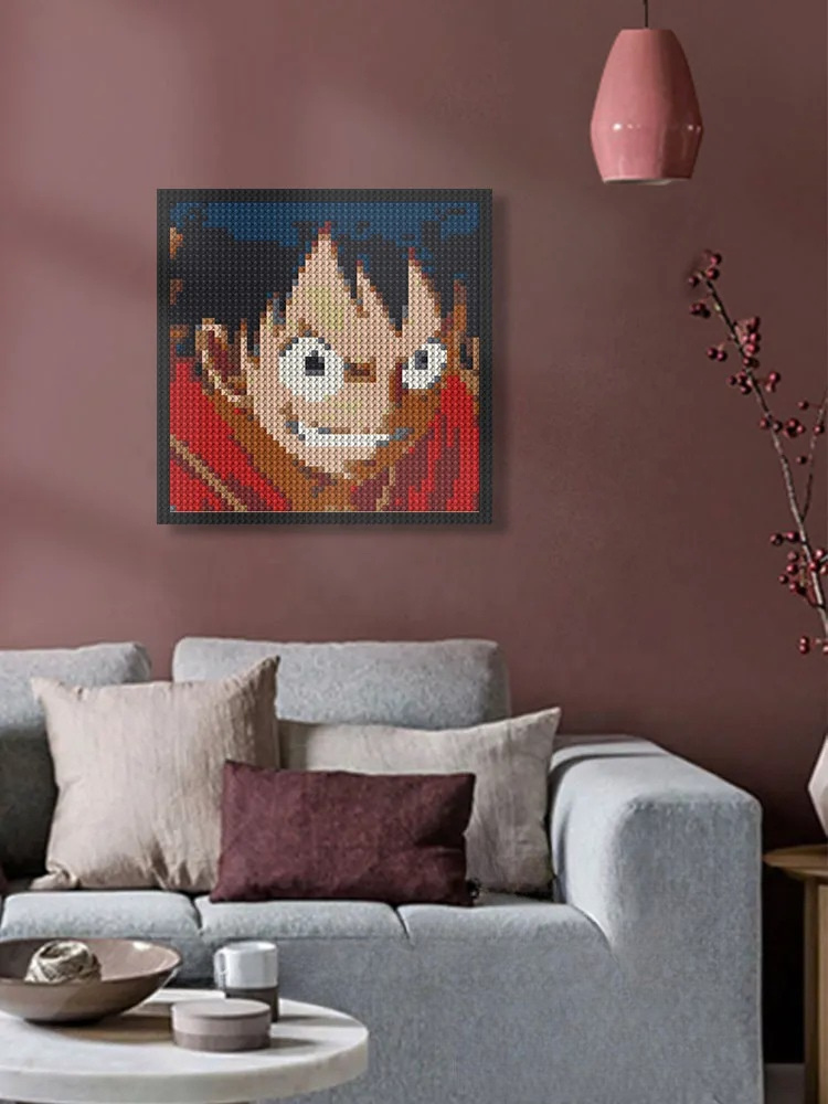 N0221 Monkey D. Luffy Mosaic Wall Art | 2304 PCS