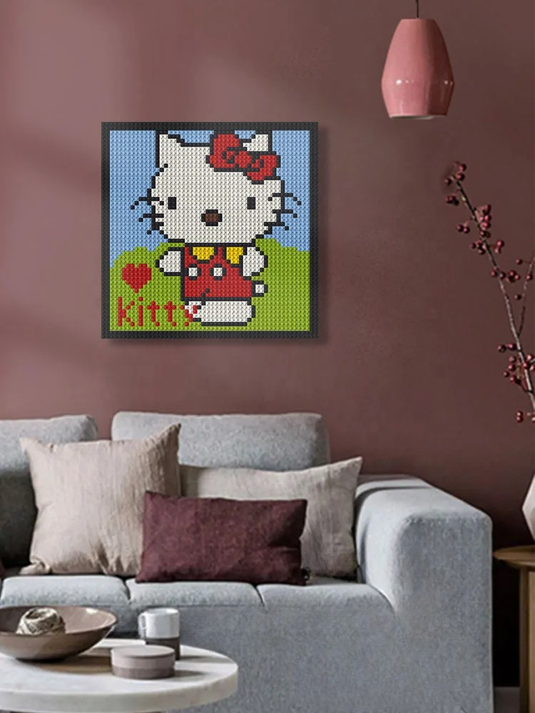 N0130 Hello Kitty Mosaic Wall Art | 2304 PCS