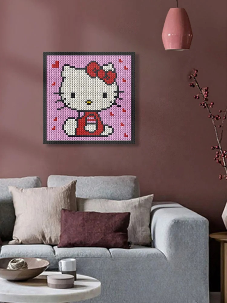 N0176 Hello Kitty Mosaic Wall Art | 2304 PCS