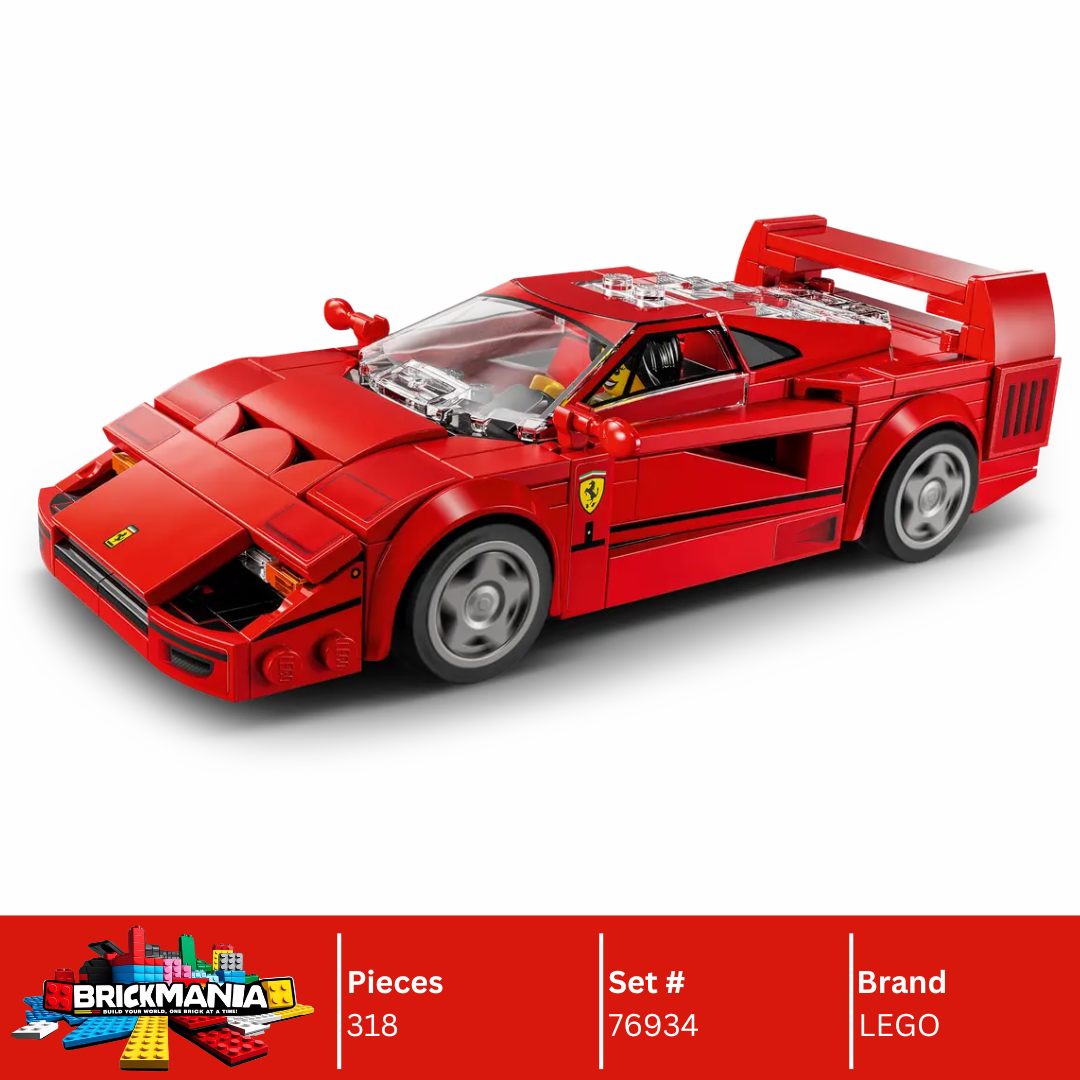 LEGO 76934 Speed Champions Ferrari F40 Supercar | 318 PCS