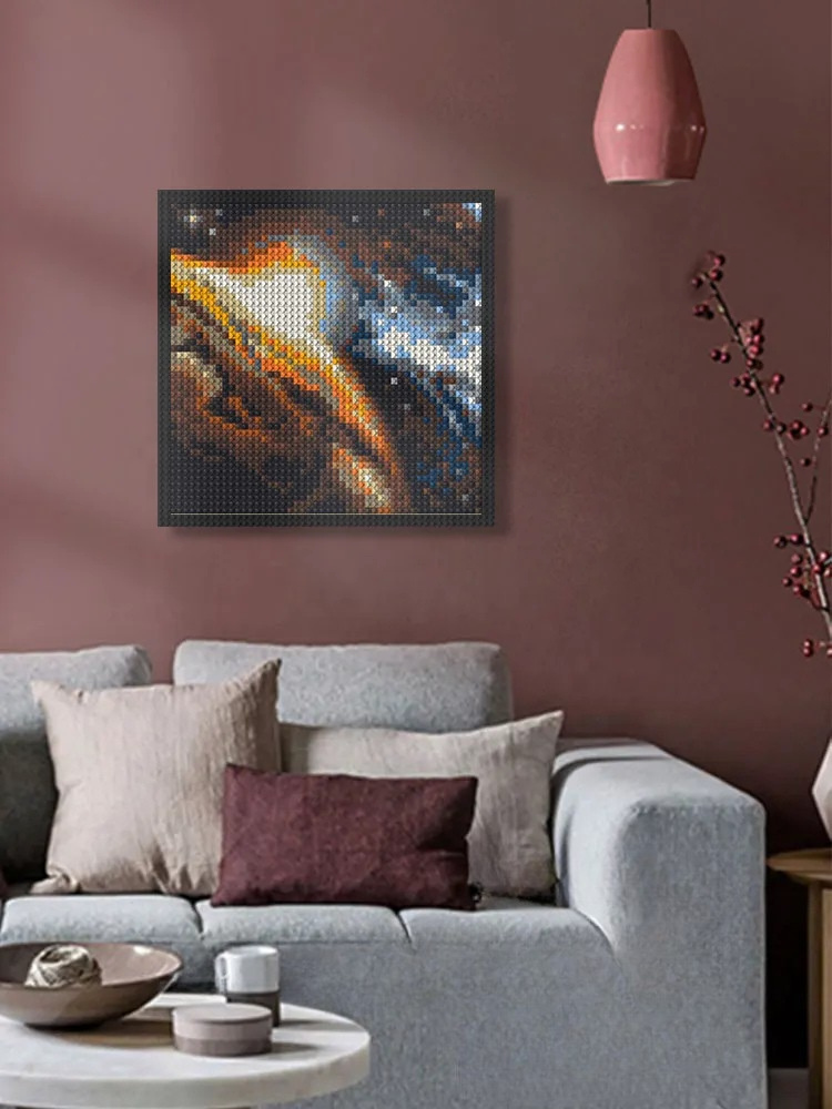 N0244 Planet in Space Brick Mosaic Wall Art | 2304 PCS