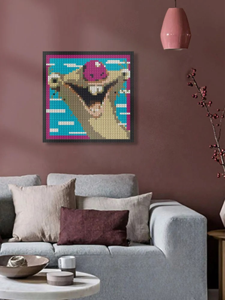 N0173 Sid the Sloth Mosaic Wall Art | 2304 PCS