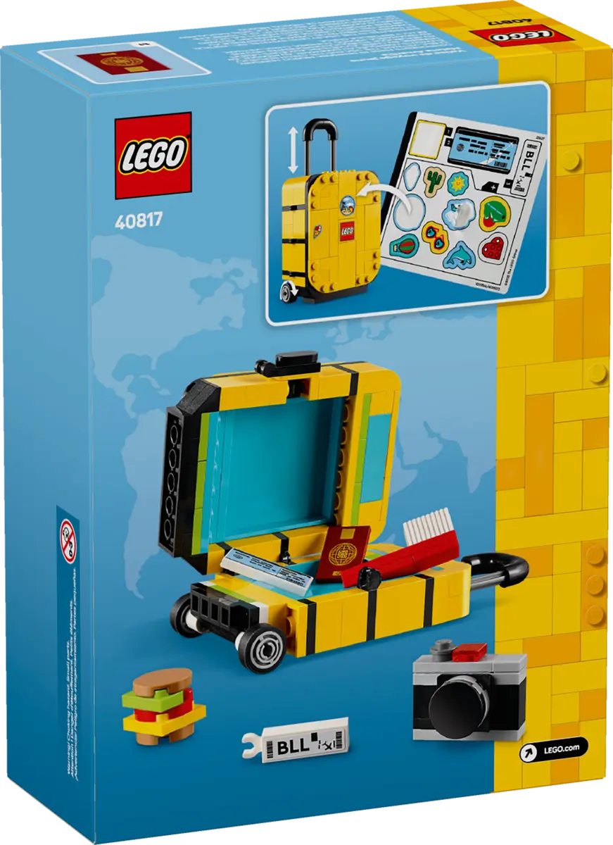 LEGO 40817 Creator Yellow Travel Suitcase | 184 PCS