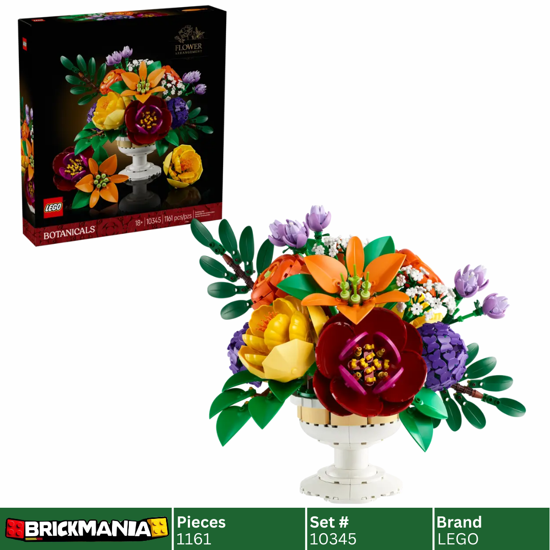LEGO 10345 Botanicals Flower Arrangement | 1161 PCS – Brickmania