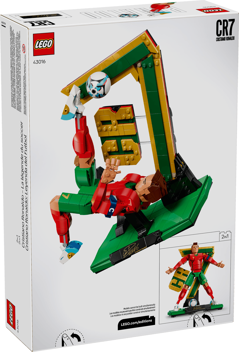 LEGO 43016 Editions Cristiano Ronaldo – Soccer Legend | 854 PCS