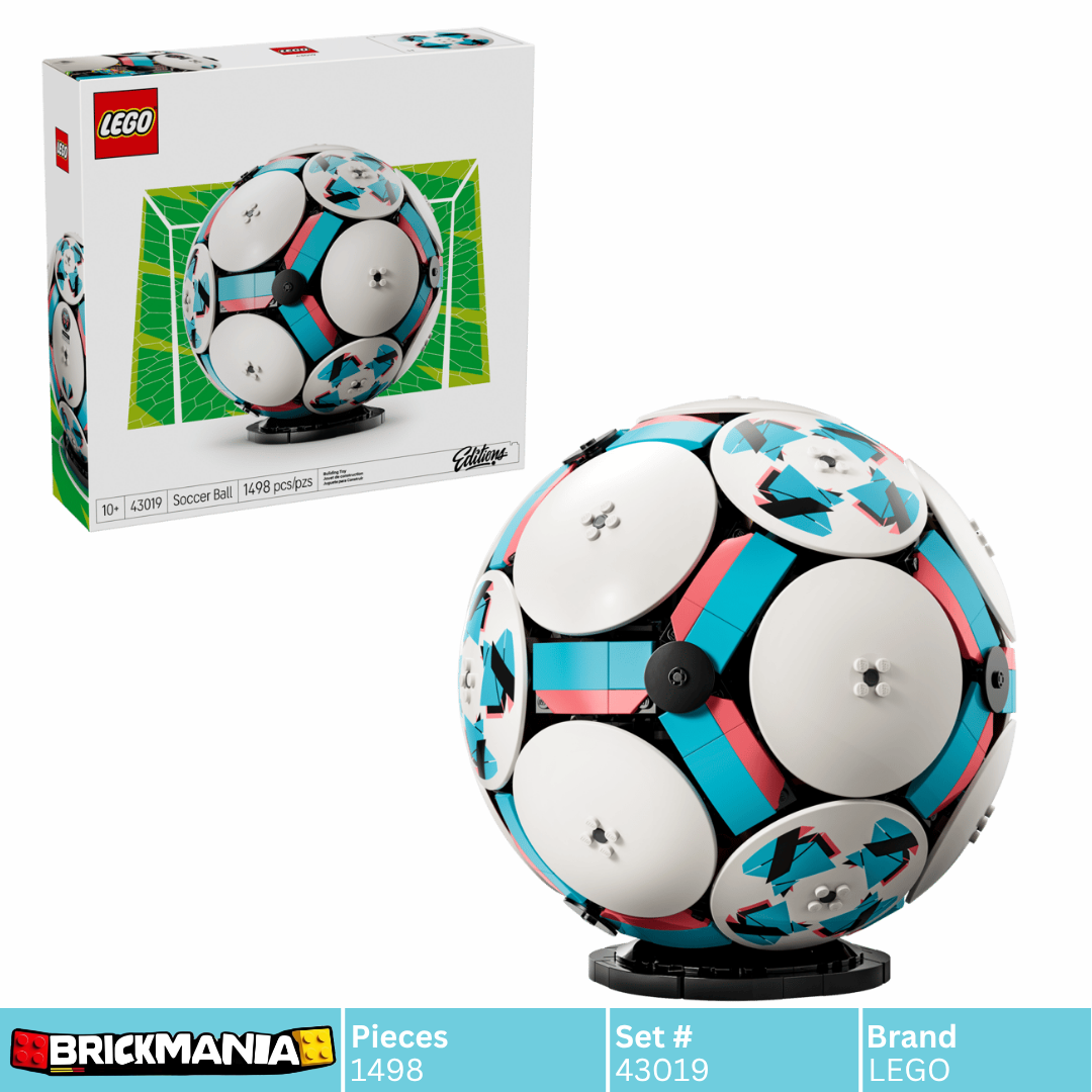 LEGO 43019 Editions Soccer Ball | 1498 PCS – Brickmania