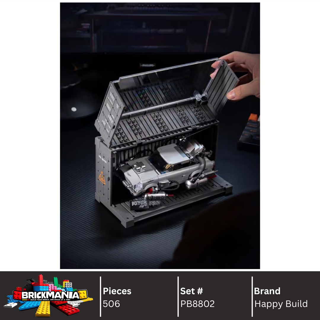 Happy Build PB8802 Silver Stream Soarer Building Toy Set | 506 PCS | Buildable Sports Car with Display Container