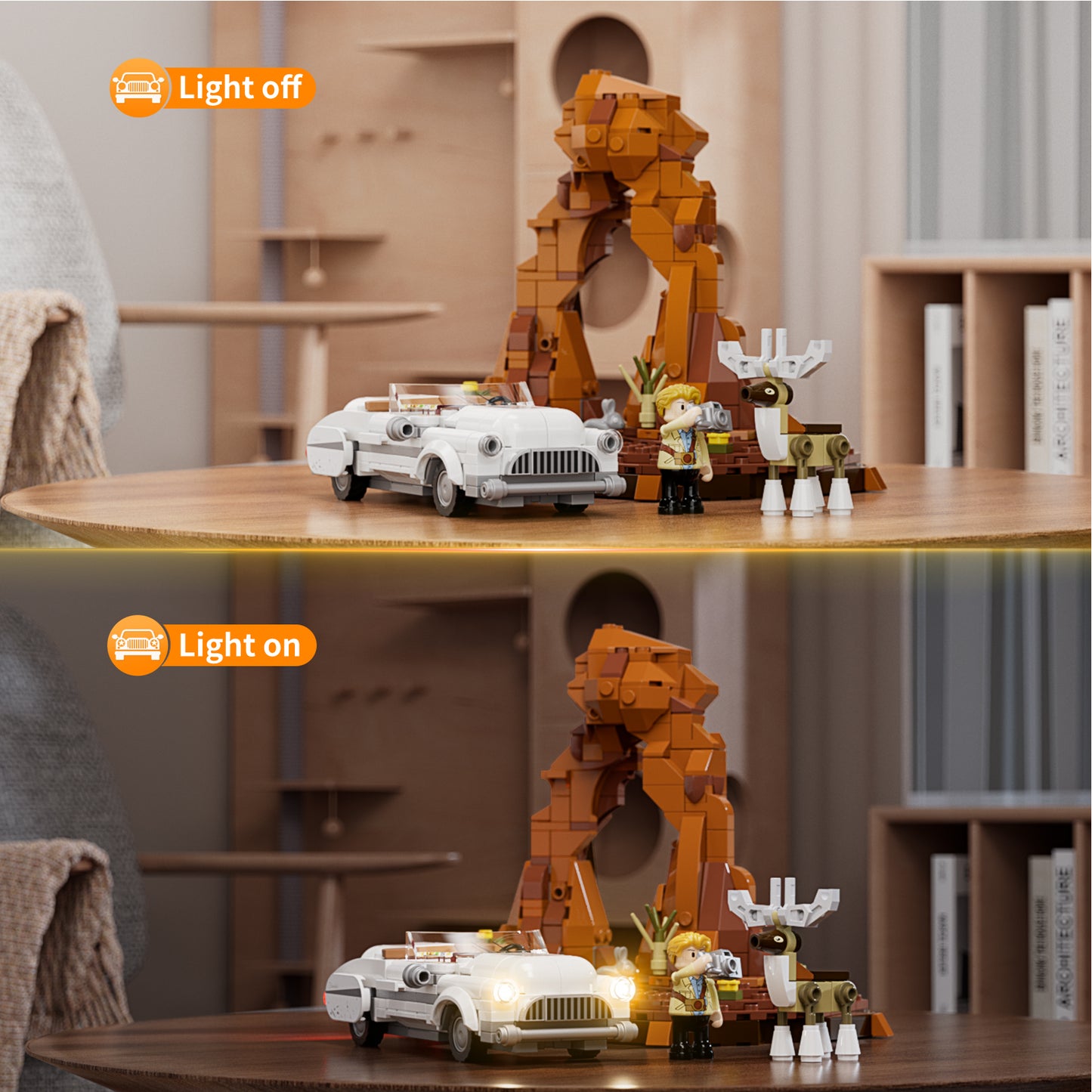 Lumibricks F9053 Deer Crossing Building Toy Set | 576 PCS