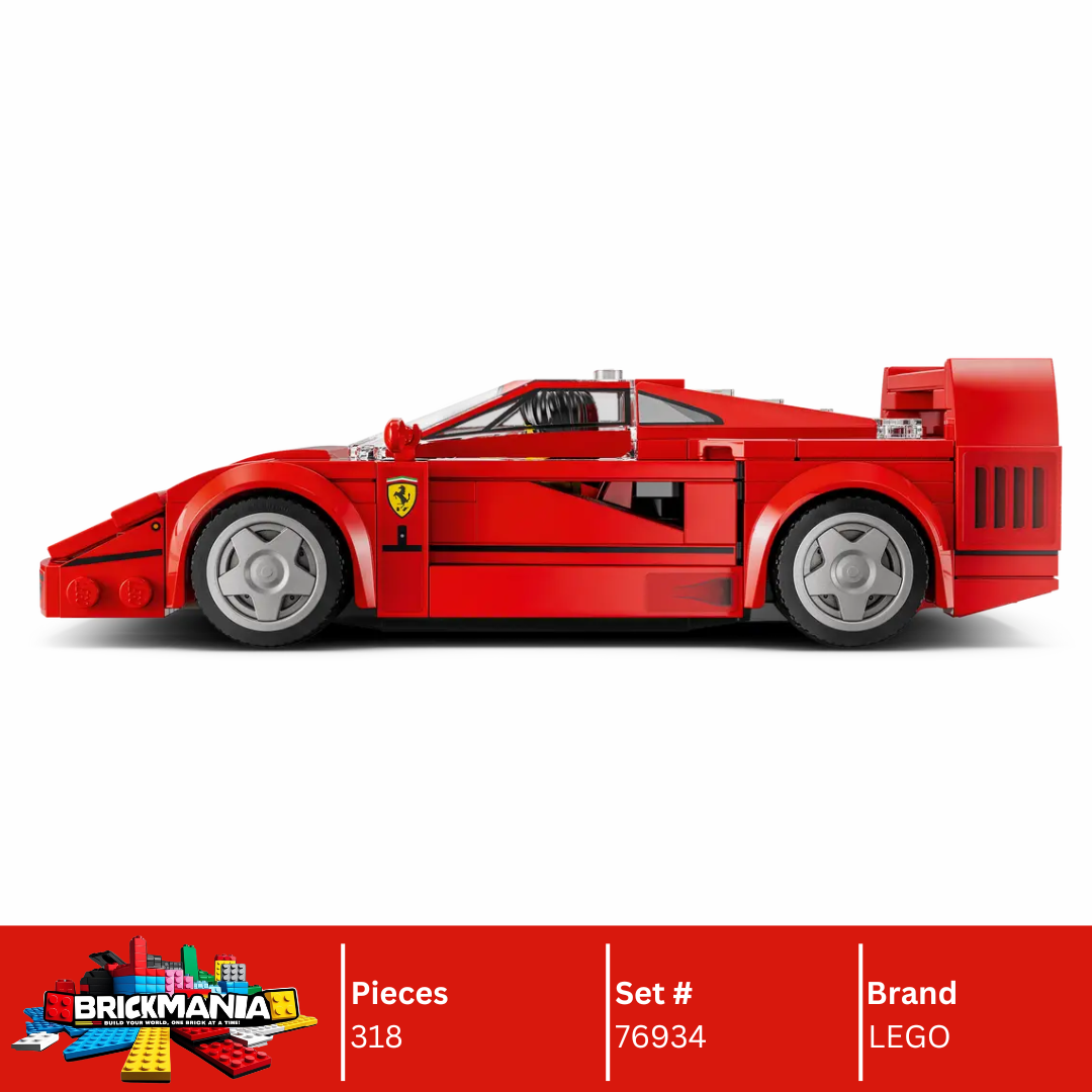 LEGO 76934 Speed Champions Ferrari F40 Supercar | 318 PCS