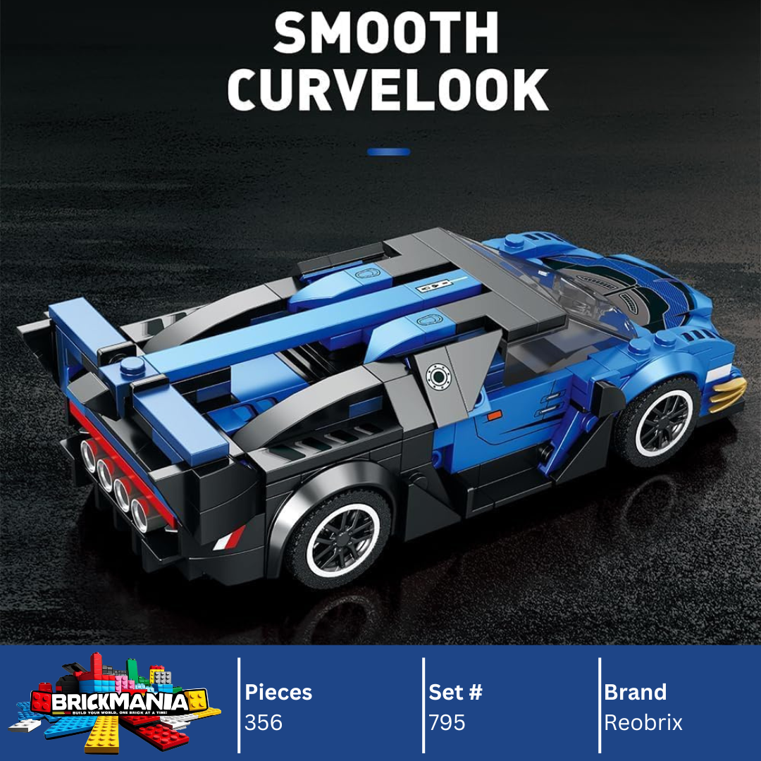Reobrix 795 Bugatti Vision GT Building Toy Set | 356 PCS