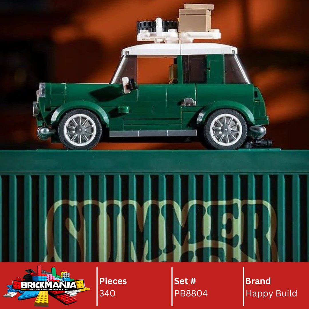 Happy Build PB8804 Mini Camper Building Toy Set | 340 PCS | Buildable Car with Display Container