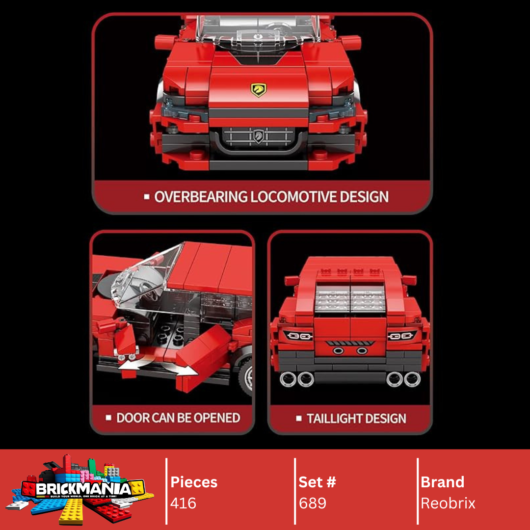 Reobrix 689 Ferrari Purosangue Building Toy Set | 416 PCS