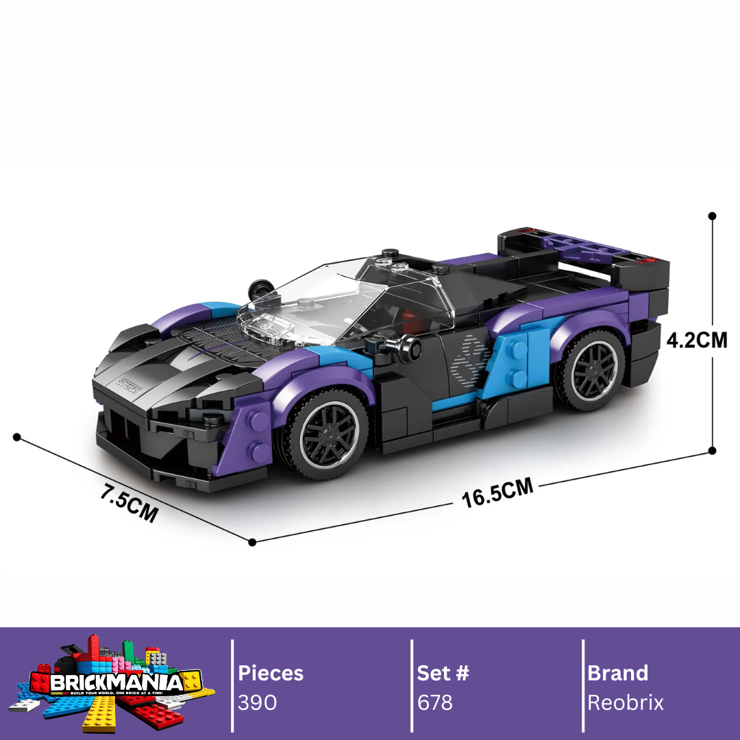 Reobrix 678 McLaren Saber Building Toy Set | 390 PCS