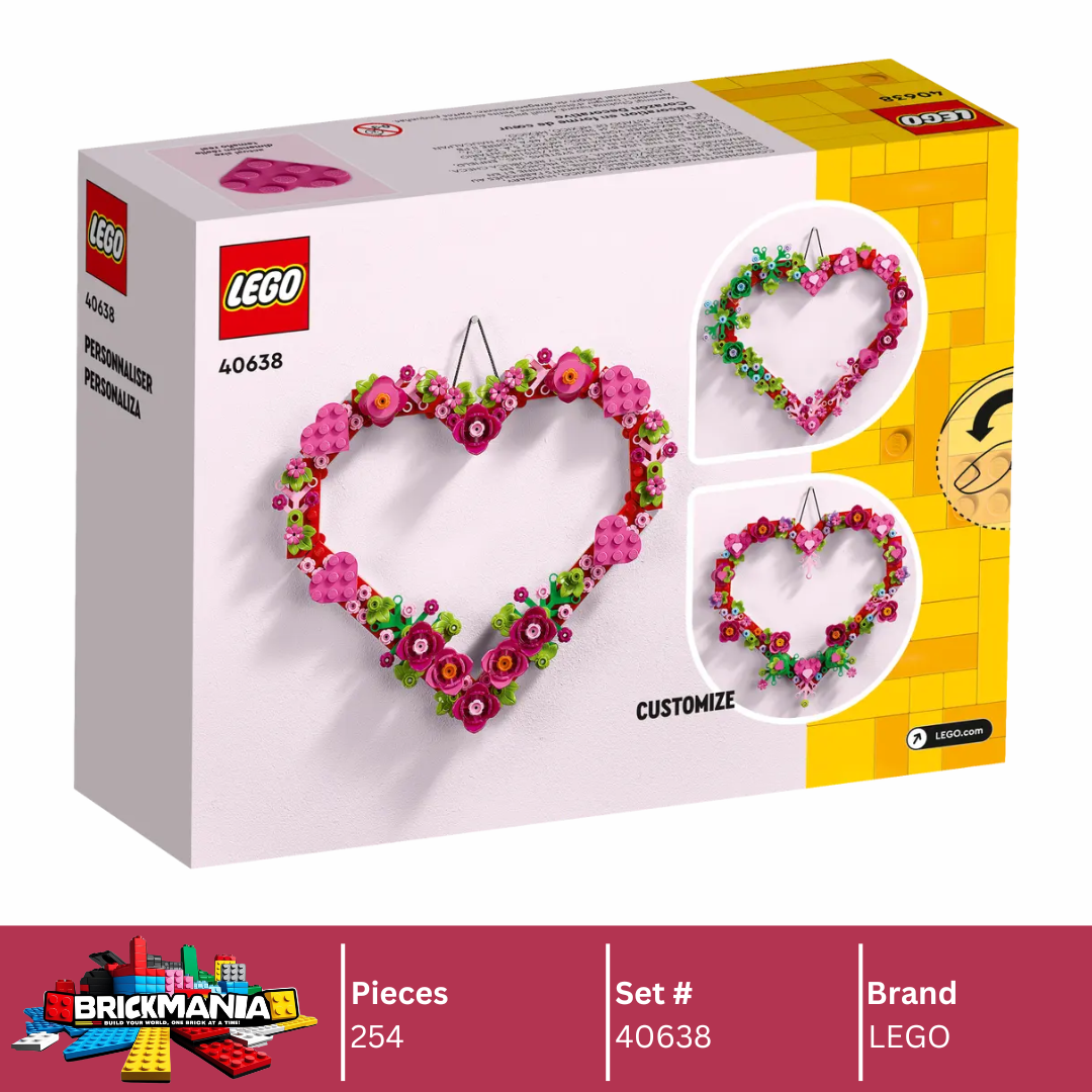LEGO 40638 Botanicals Heart Ornament | 254 PCS | Damaged box