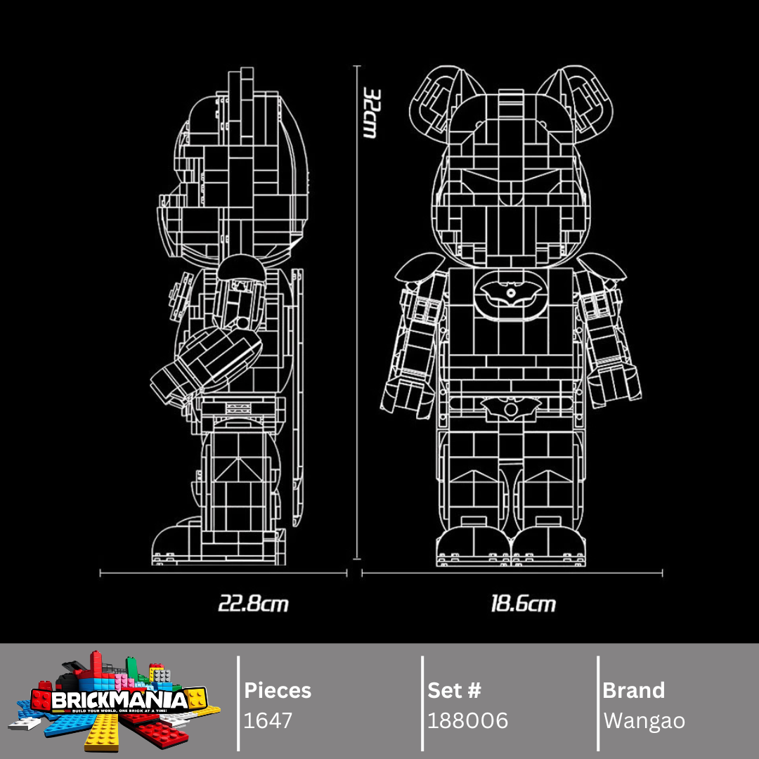 Wangao 188006 Bat Bear Robot Building Toy Set | 1647 PCS