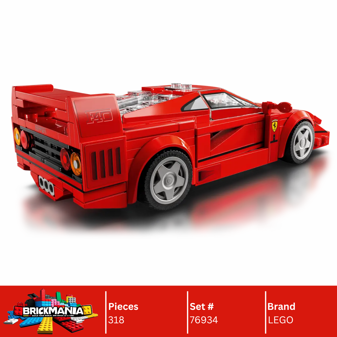 LEGO 76934 Speed Champions Ferrari F40 Supercar | 318 PCS