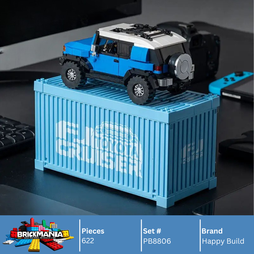 Happy Build PB8806 Toyota™ FJ Cruiser Building Toy Set | 622 PCS | Buildable Car with Display Container