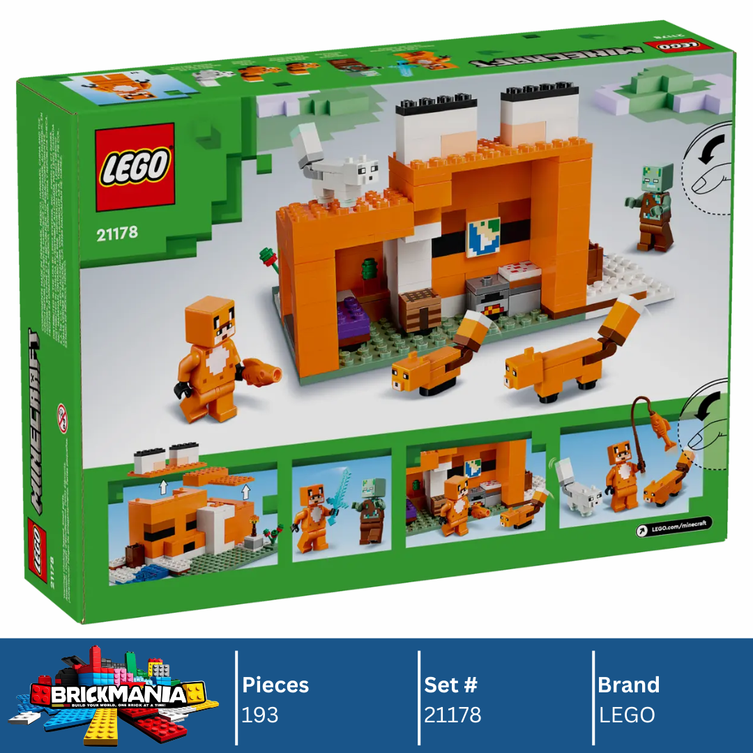 LEGO 21178 Minecraft The Fox Lodge | 193 PCS