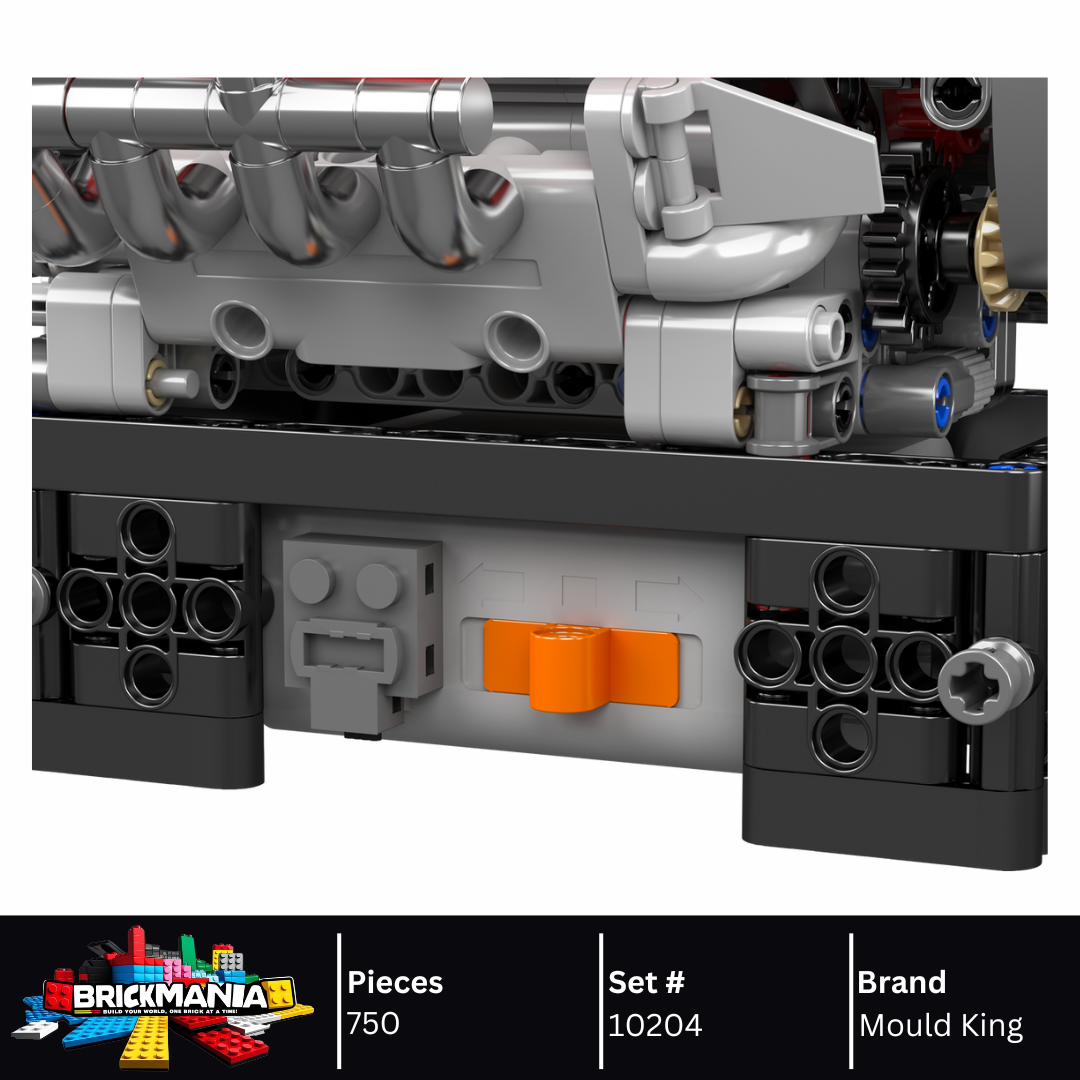 Mould King 10204 Italian V8 Engine Building Set | 750 Pcs