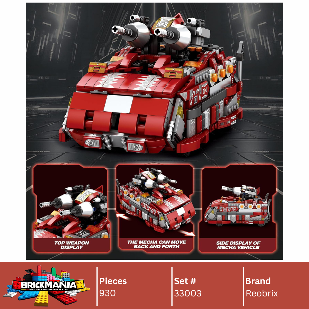 Reobrix 33003 Triceratops Transformers 3 in 1 Building Toy Set | 930 PCS