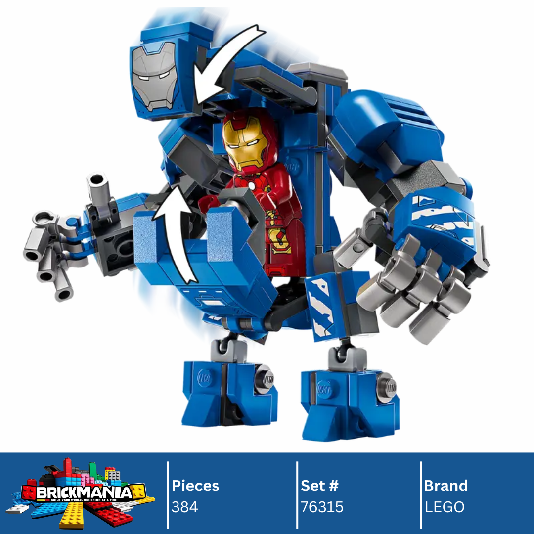 LEGO 76315 Marvel Iron Man's Laboratory: Hall of Armor | 384 PCS