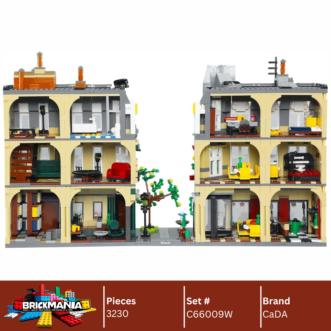 CaDA C66009W Paris Restaurant Building Toy Set | 3230 PCS