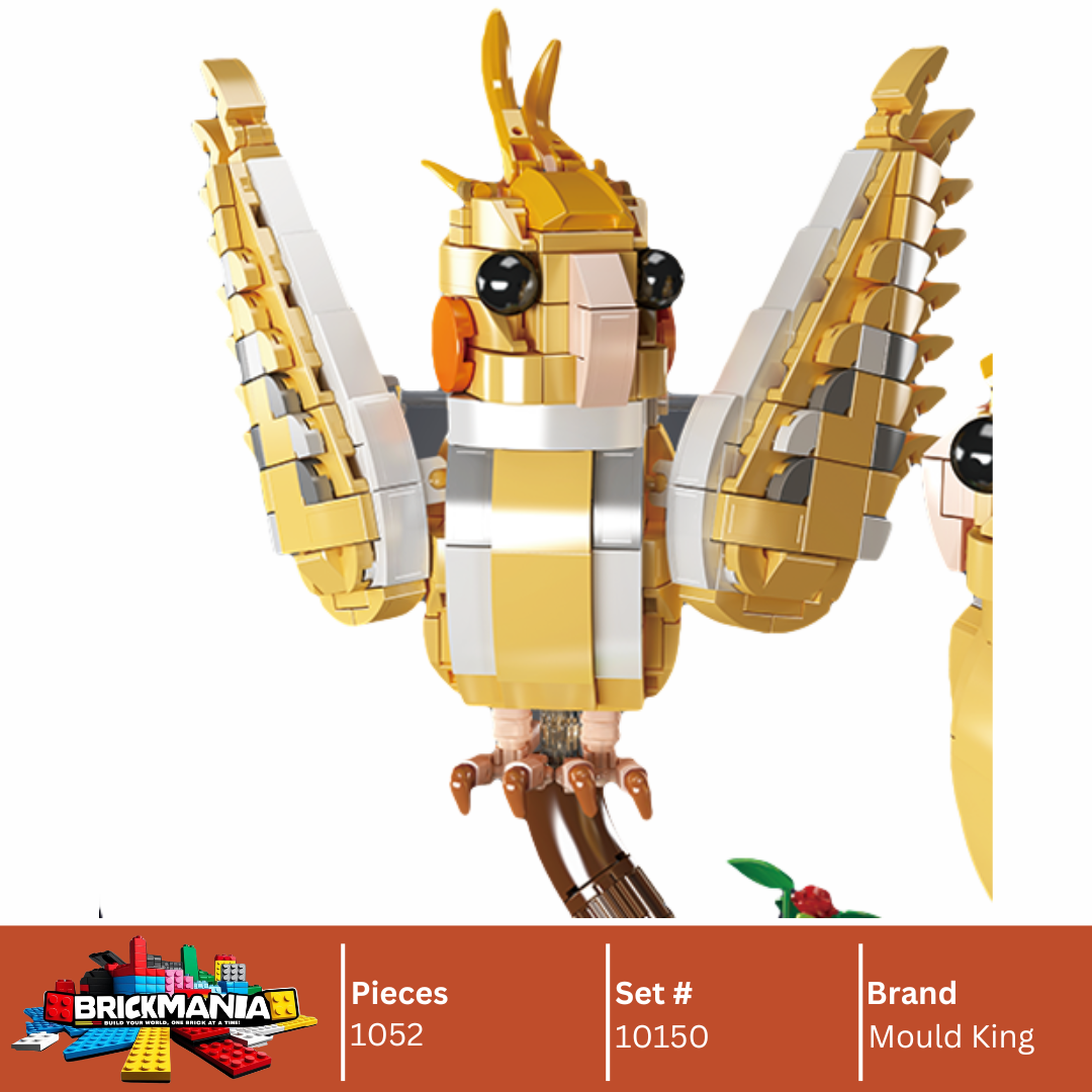 Mould King 10150 Black-Capped Lory Building Toy Set | 1052 PCS