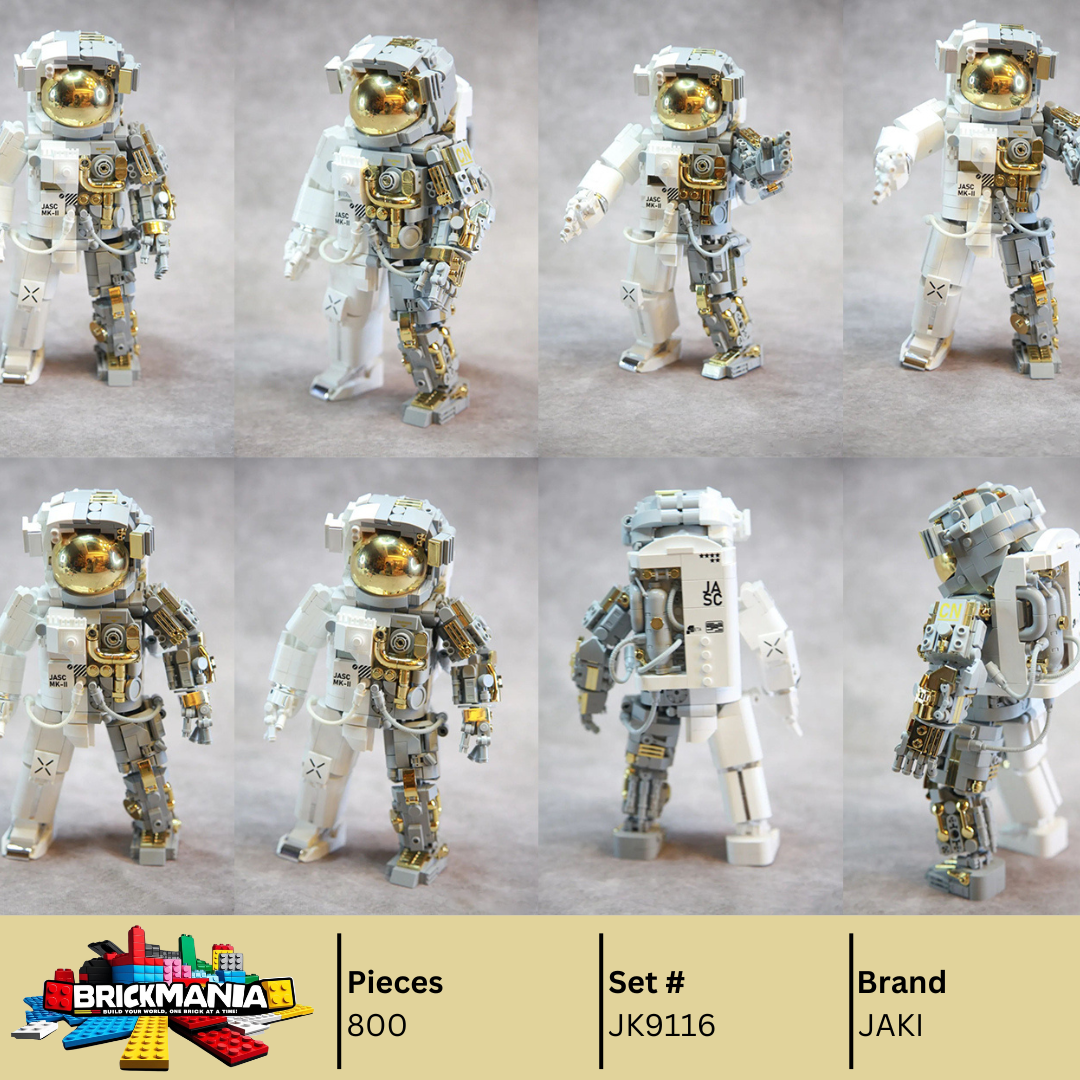 Jaki JK9116 Gold Space Astronaut Building Toy Set | 800 PCS