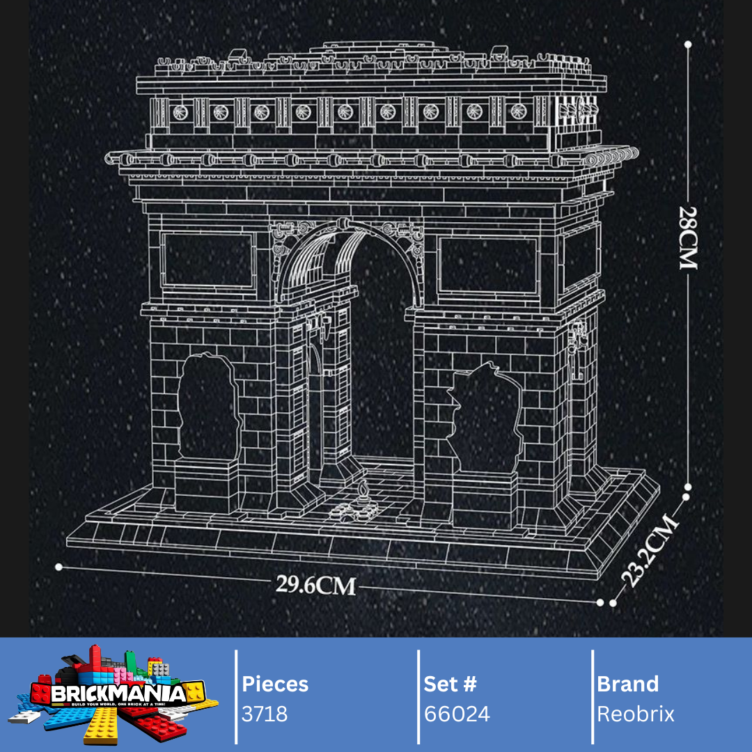 Reobrix 66024 Arc De Triomphe Building Toy Set | 3718 PCS