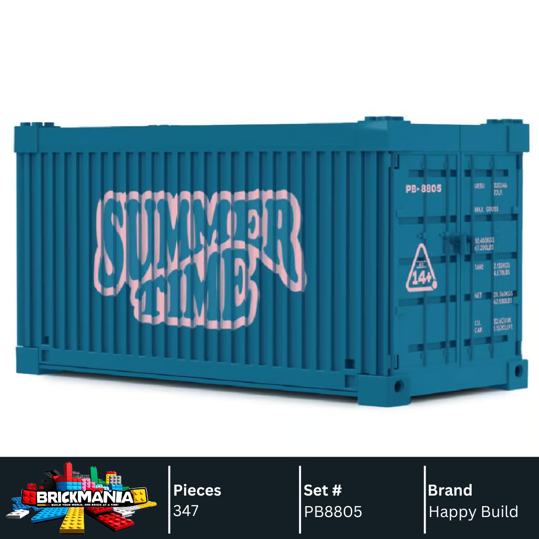 Happy Build PB8805 Beetle Camper Building Toy Set | 357 PCS | Buildable Car with Display Container