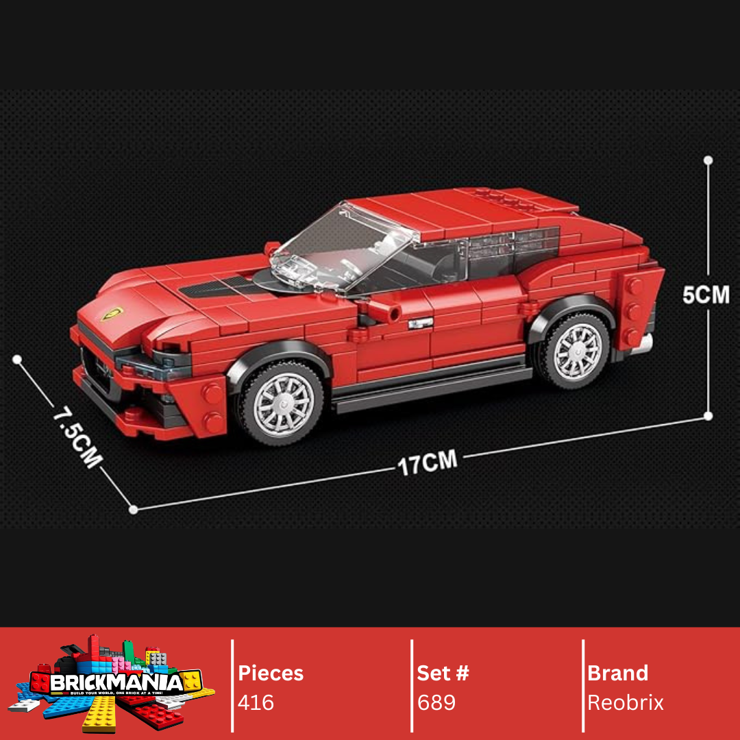 Reobrix 689 Ferrari Purosangue Building Toy Set | 416 PCS