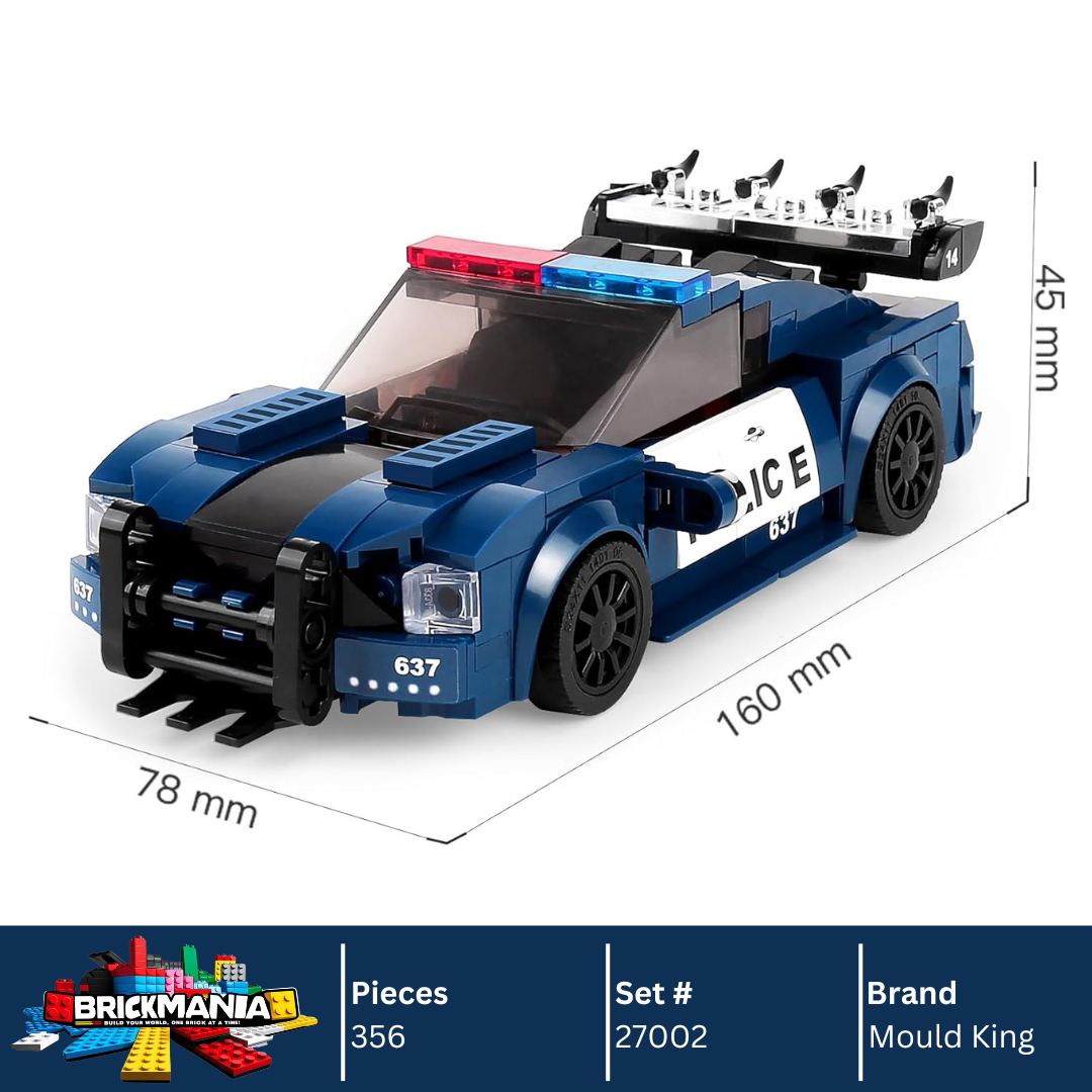 Mould King 27002 Barricade Police Building Toy Set | 356 PCS