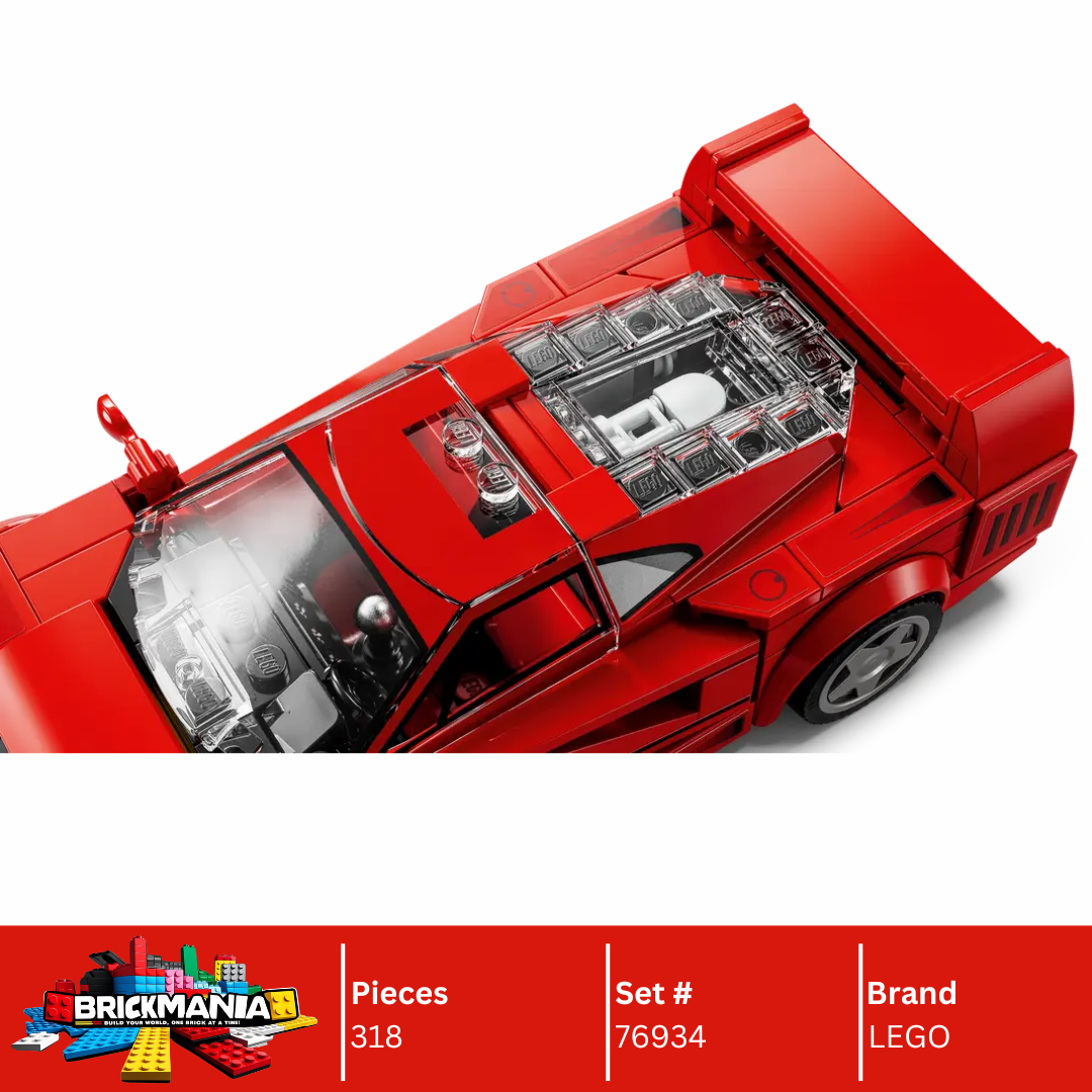 LEGO 76934 Speed Champions Ferrari F40 Supercar | 318 PCS