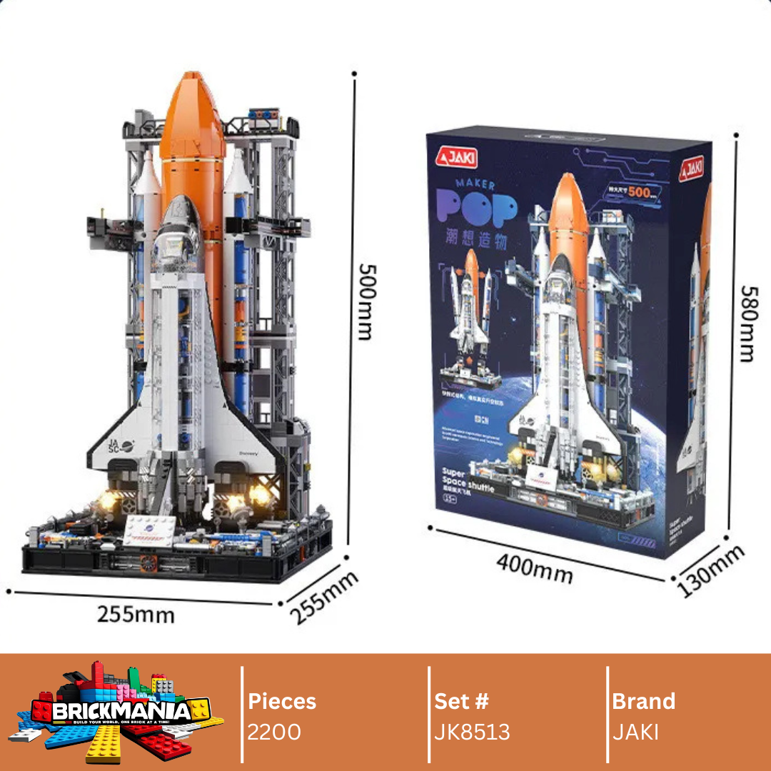 Jaki JK8513 Space Shuttle with Launch Pad Building Toy Set | 2200 PCS