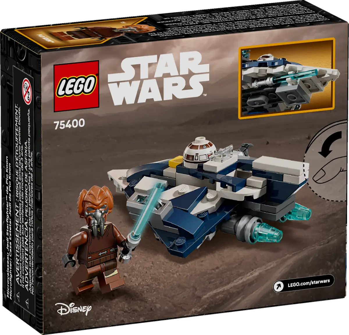 LEGO 75400 Star Wars Plo Koon's Jedi Starfighter™ Microfighter | 89 PCS