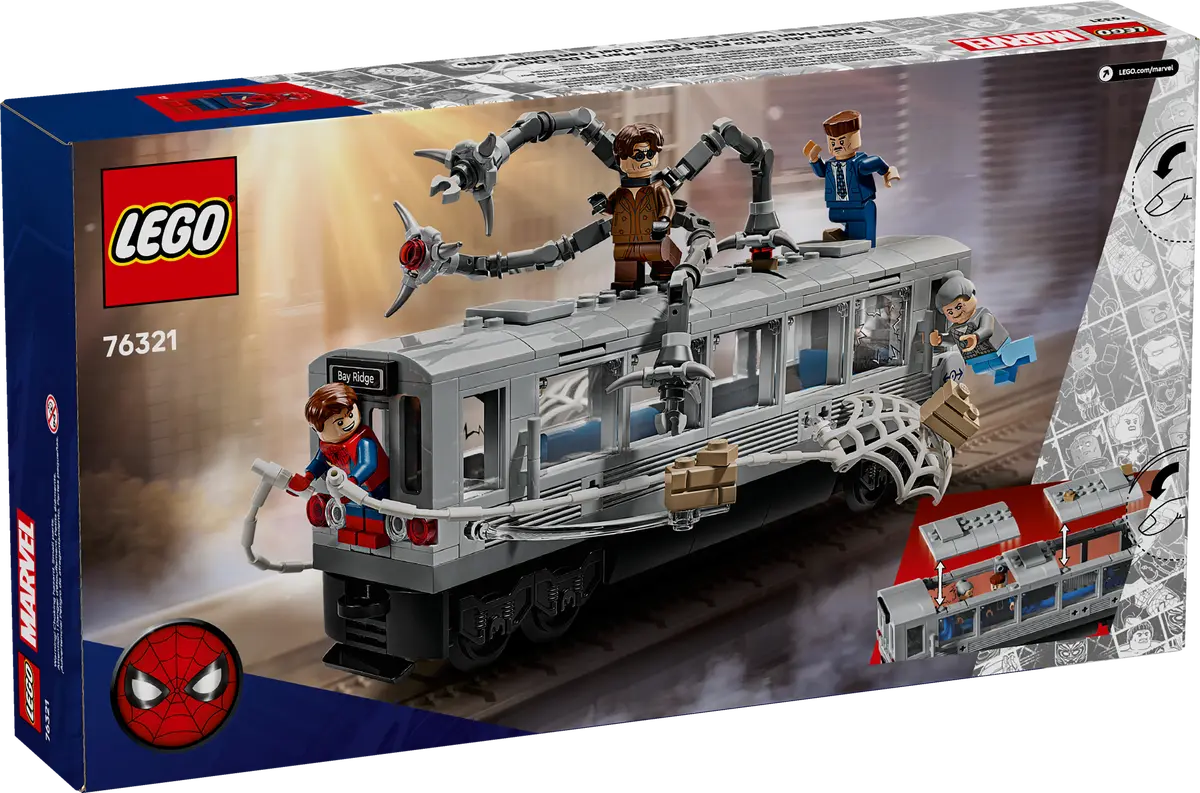 LEGO 76321 Marvel Spider-Man vs. Doc Ock Subway Train Scene | 393 PCS