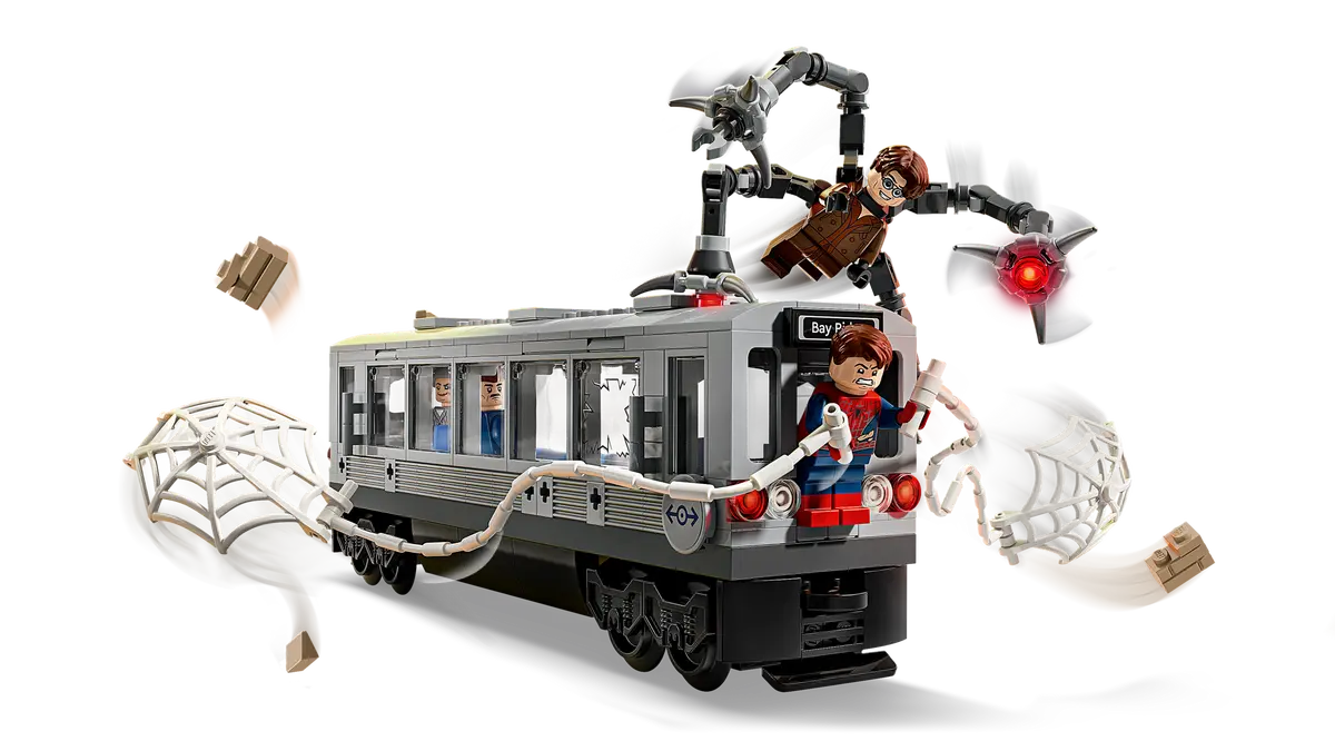LEGO 76321 Marvel Spider-Man vs. Doc Ock Subway Train Scene | 393 PCS